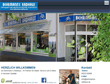 Tablet Screenshot of behrmanns-radhaus.de